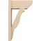 Ekena Millwork 8-in W x 18-in D x 30-in H Funston Slat Rough Cedar Woodgrain TimberThane Outlooker, Primed Tan OUTUR080X18X30FST24RCPR - alternate 6